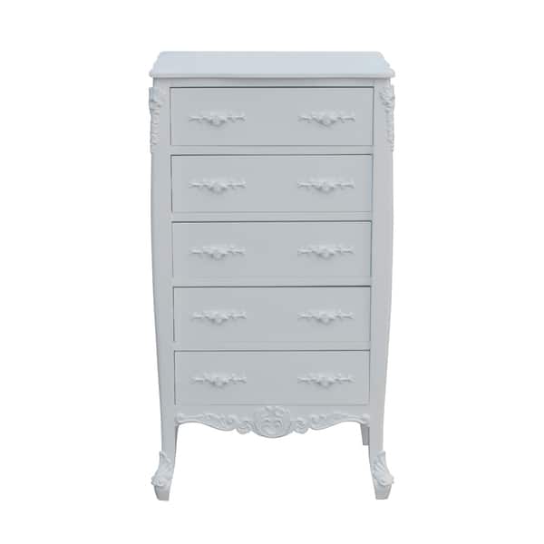Shop White Label 5 Drawer Dresser Free Shipping Today
