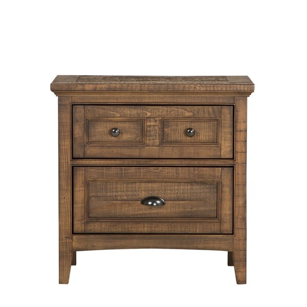 Shop Bay Creek Traditional Toasted Nutmeg Two Drawer ...