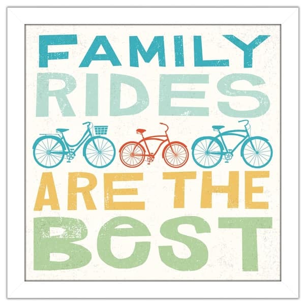 Shop Black Friday Deals On Michael Mullan Lets Cruise Family Rides I Framed Plexiglass Wall Art Overstock 20467921