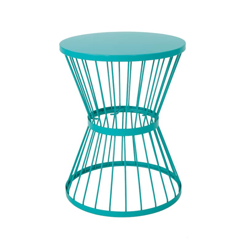 Lassen Hand-crafted Round Iron Side Table by Christopher Knight Home