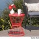 Lassen Outdoor 16-inch Round Side Table by Christopher Knight Home - Thumbnail 1