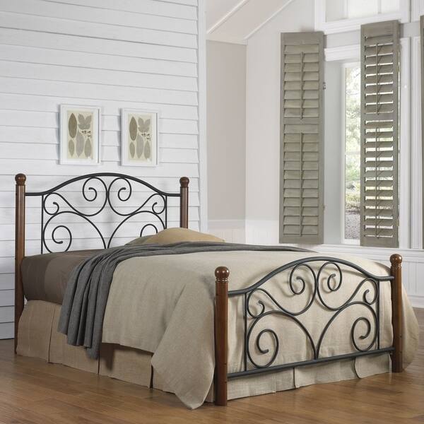 Shop Copper Grove Beatton Matte Black Metal Bed Free