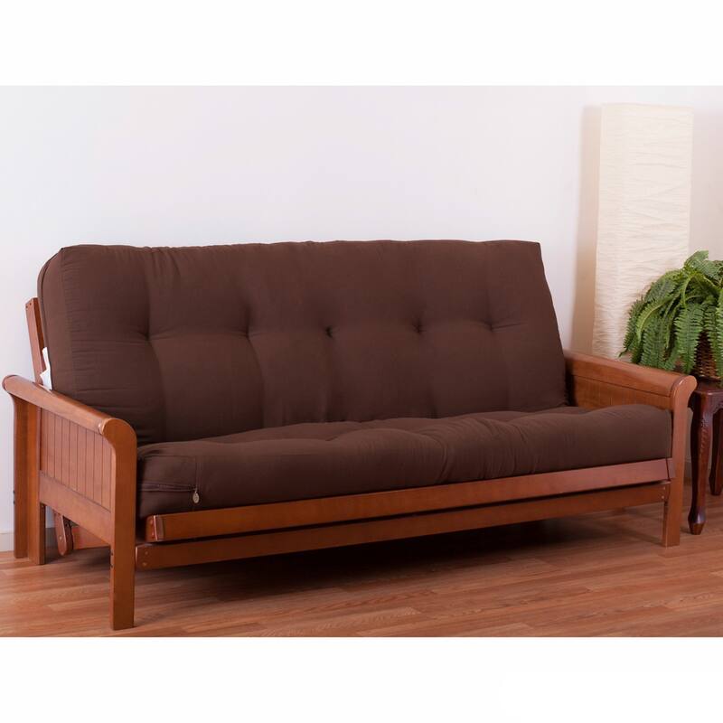 Porch & Den Guthrie 8-inch Queen-size Futon Mattress - Chocolate