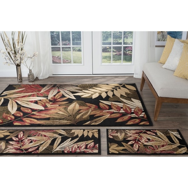 Havenside Home Maimi Black Transitional Area Rugs - 5' x 7'