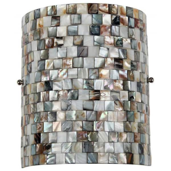 Shop The Curated Nomad Del Paso Sea Shell Mosaic And Glass 1 Light