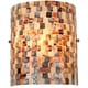 preview thumbnail 1 of 2, The Curated Nomad Del Paso Sea Shell Mosaic and Glass 1-light Wall Sconce