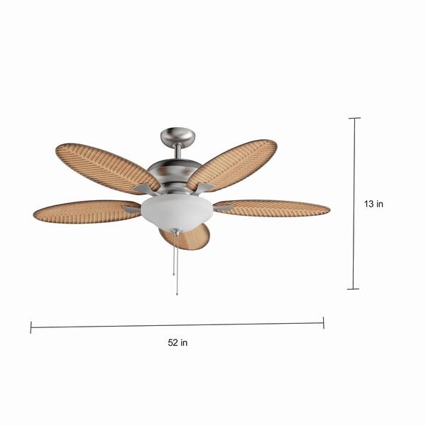 Kichler Lighting Casual Brushed Nickel 52 Inch Ceiling Fan Brushed Nickel 52 Inch Ceiling Fan