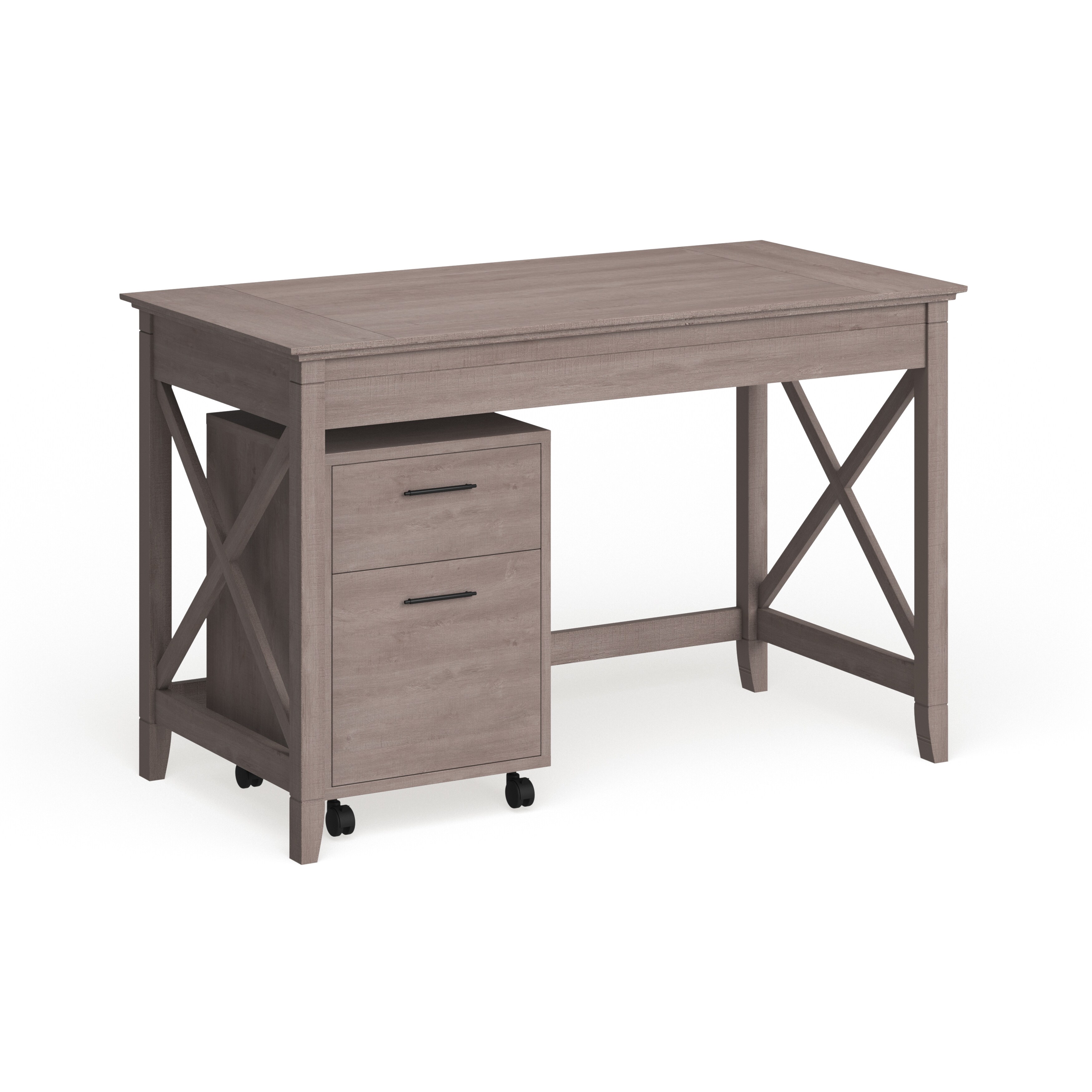 Shop The Gray Barn Byrnes Washed Grey 48 Inch Writing Desk With 2