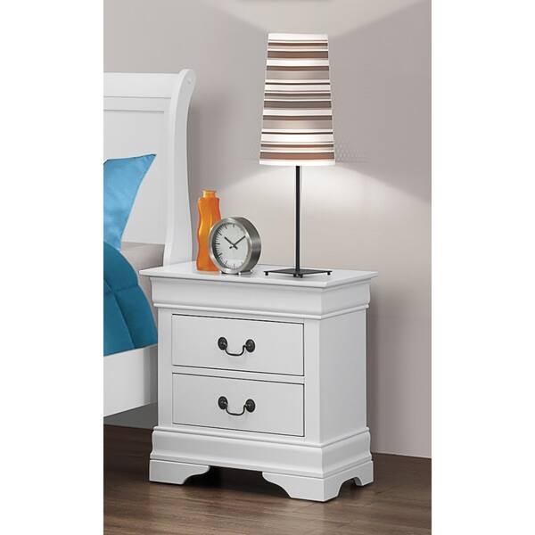 Louis Philippe Nightstand (White) Coaster Furniture