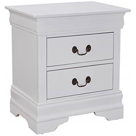 Copper Grove Parkhill White Nightstand