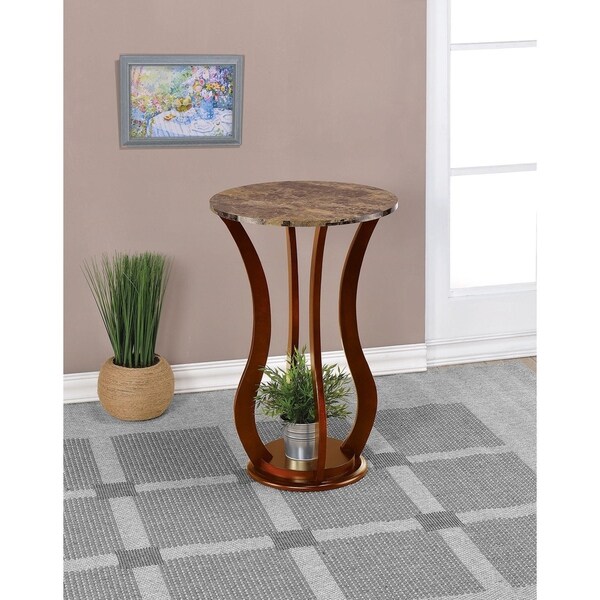 Copper Grove Aubreita Wavy Wooden Plant Stand - 28.50" x 18"
