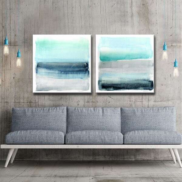 Strick & Bolton 'Linear Energy I/II' by Norman Wyatt Jr. Canvas Art