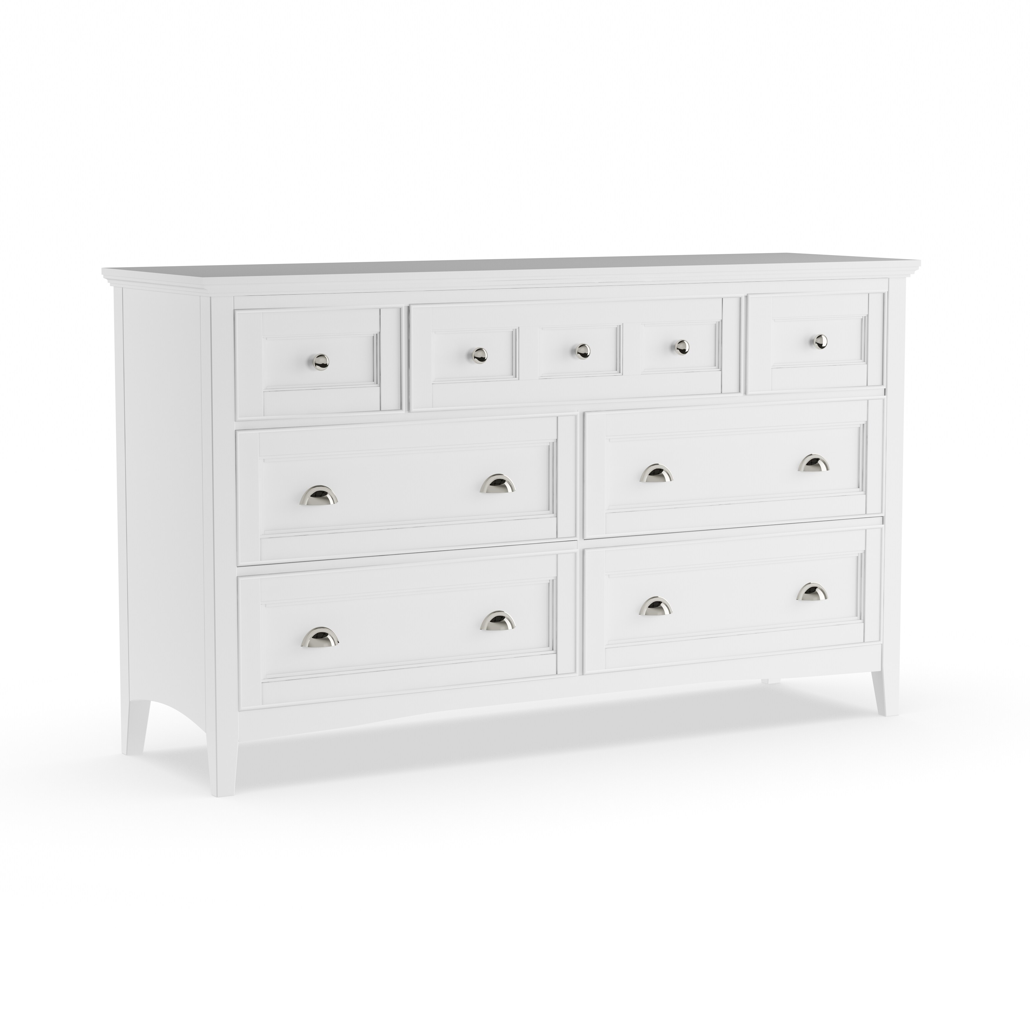 Shop Havenside Home Traverse Home Furnishings White Wood Double Dresser