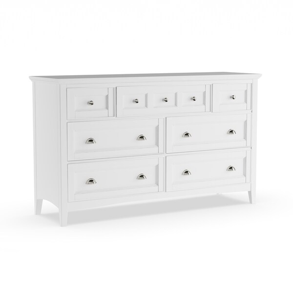 Shop Havenside Home Traverse Home Furnishings White Wood Double Dresser Free Shipping Today