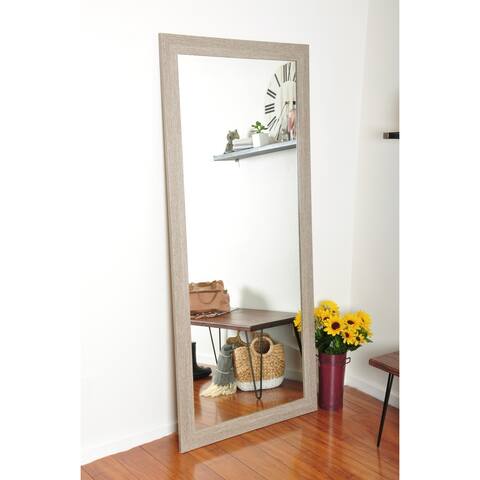 The Gray Barn Wilset White Washed Floor Mirror - White Washed