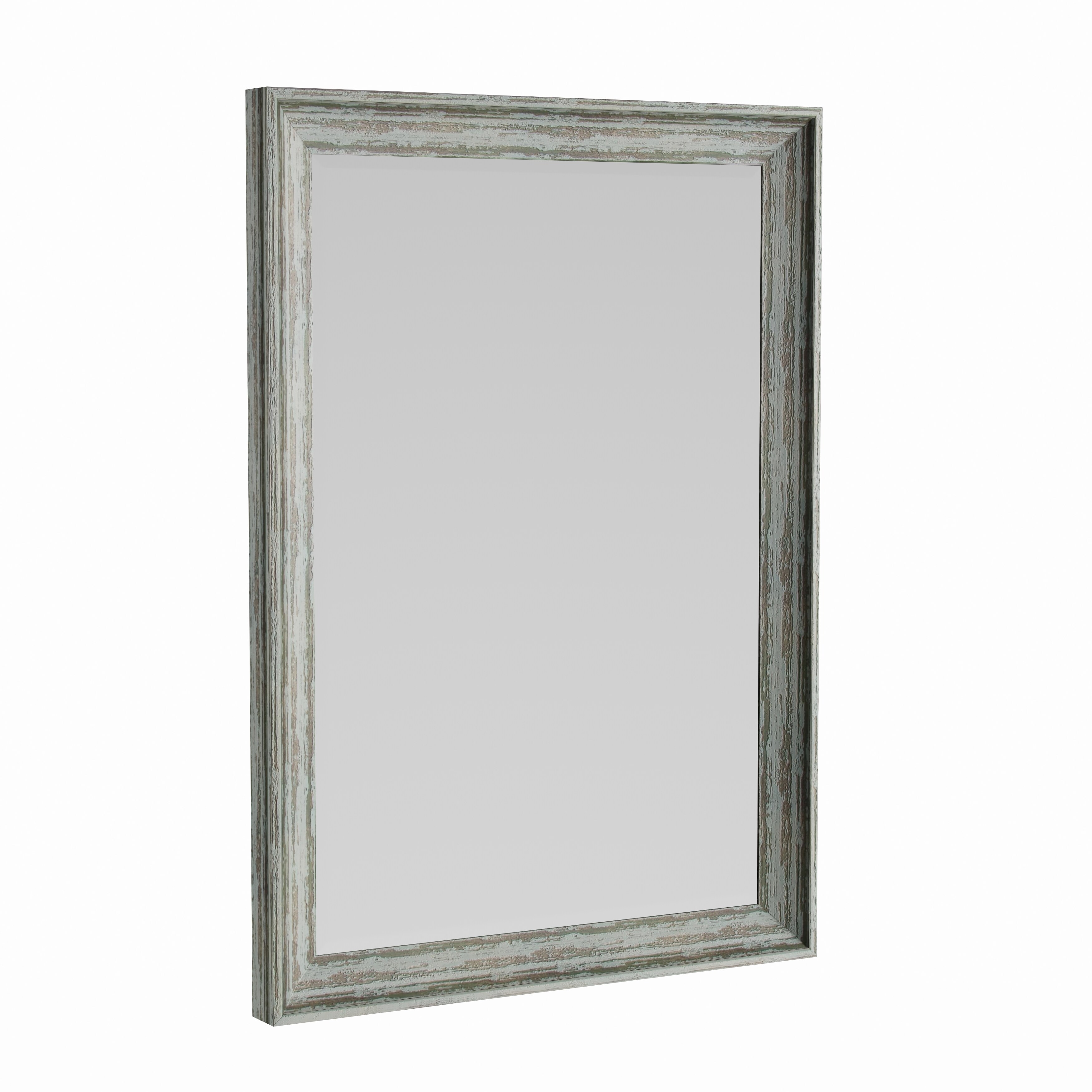 framed beveled mirror