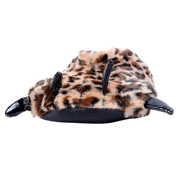 Adult Cute Plush Animal Paw Slippers Fuzzy Warm House Shoes
