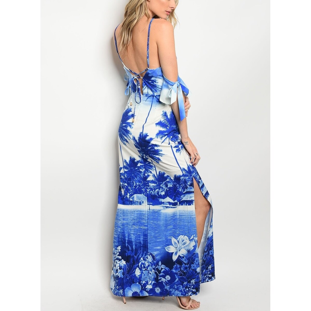 halter maxi sundress