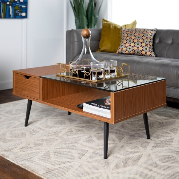 carson carrington saltaro glass top coffee table