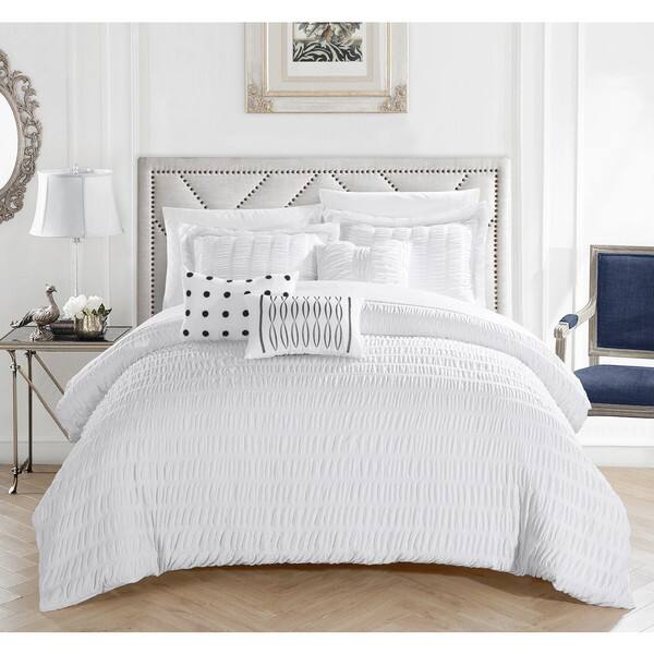 Shop Chic Home Jayrine 10 Piece Ruched Ruffled Bed In A Bag