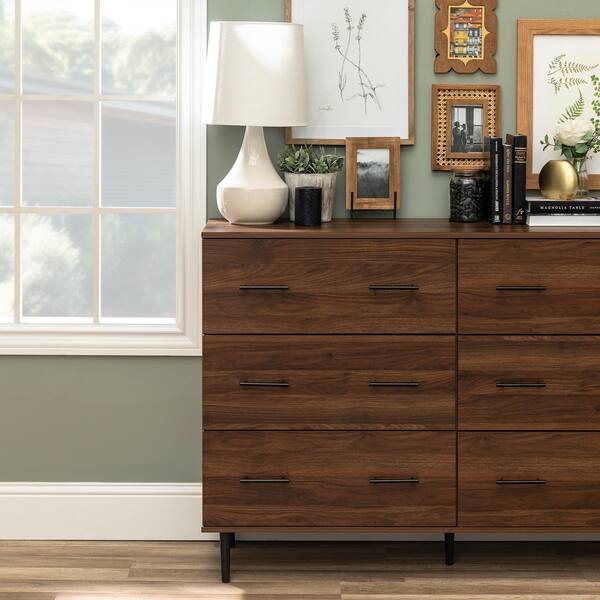 Shop 52 Inch Buffet Sideboard Cabinet With 6 Drawers On Sale