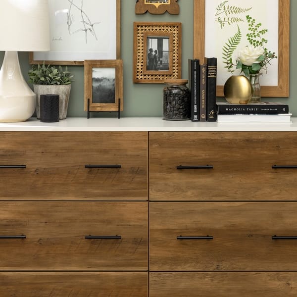 Shop 52 Inch Buffet Sideboard Cabinet With 6 Drawers On Sale