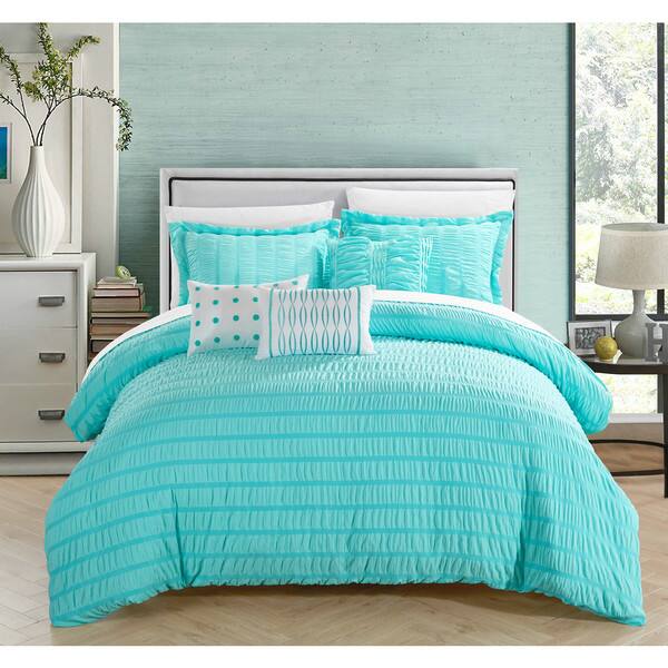 Shop Chic Home Jayrine 10 Piece Ruched Ruffled Bed In A Bag