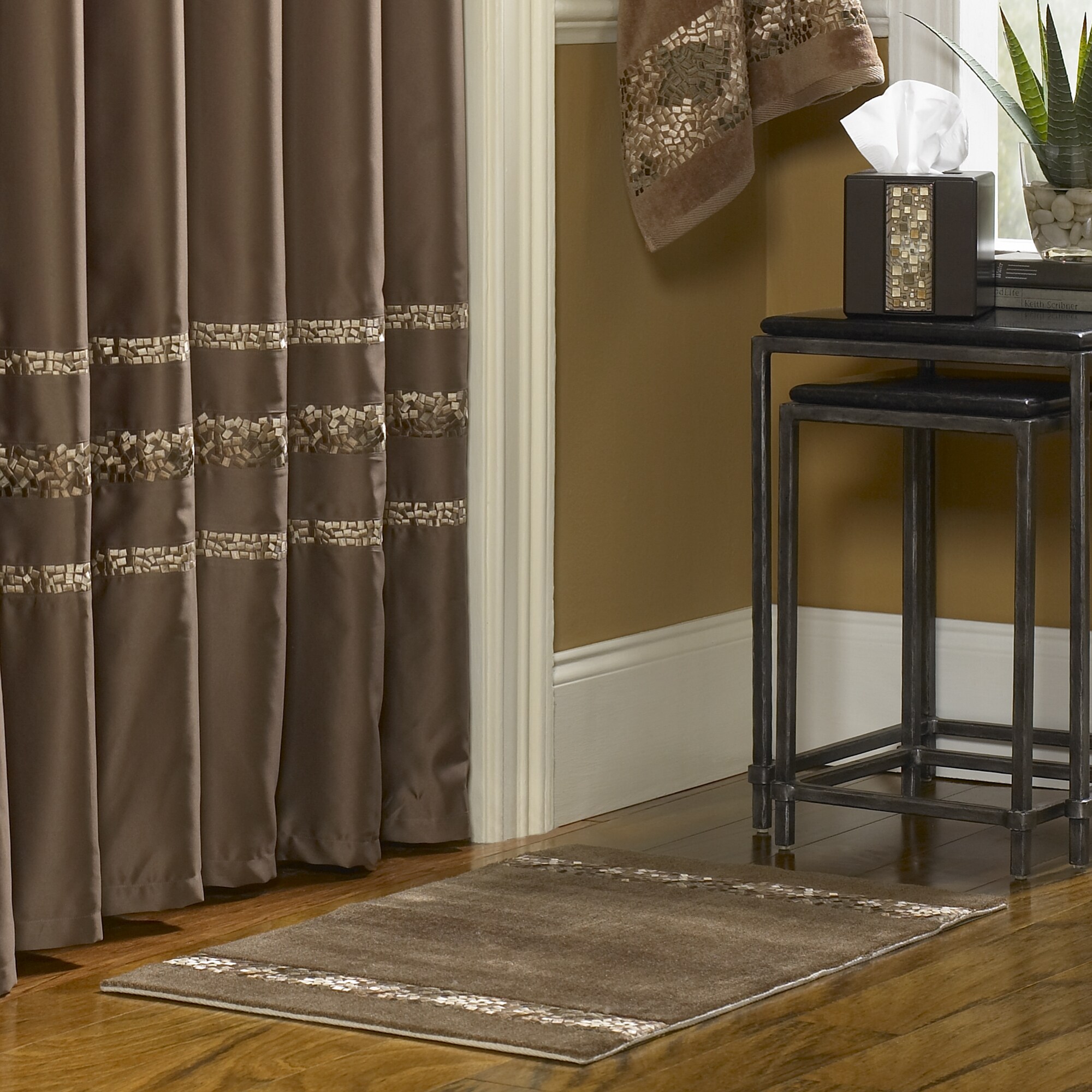 Shop Croscill Mosaic Shower Curtain Free Shipping Today