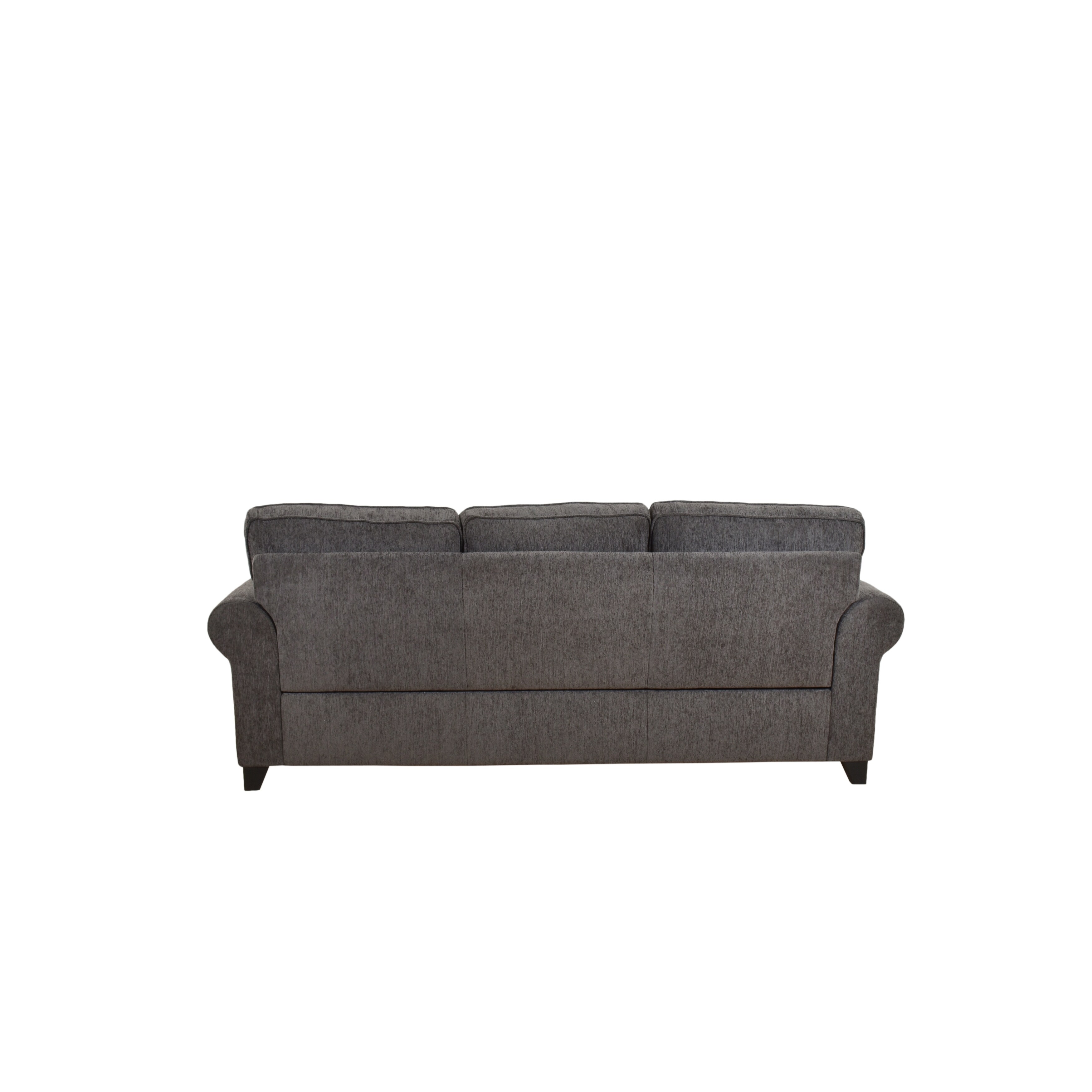 Acme Alessia Dark Gray Chenille Sofa With 2 Pillows