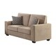 Shop Acme Catherine Loveseat Sleeper with 2 Pillows in Khaki Fabric ...