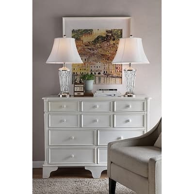 26.5 Inch Portia Glass Table Lamp Set of 2
