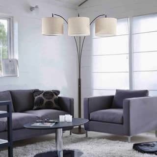 84 Inch Novalit 3 Arc Espresso Metal Floor Lamp