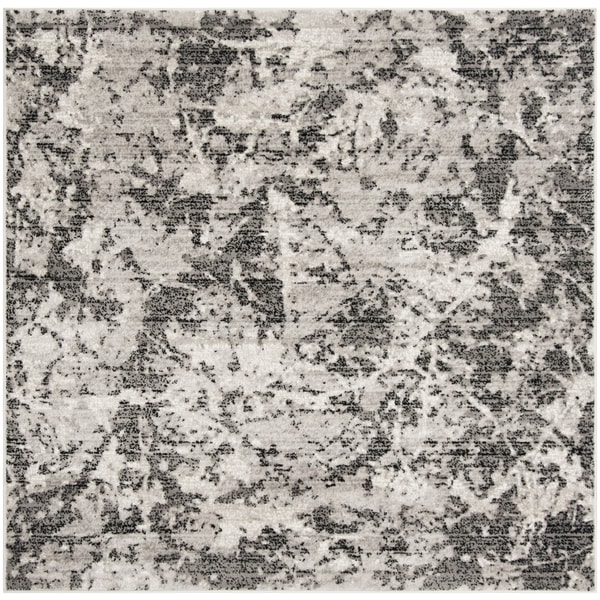 Safavieh Skyler Contemporary Charcoal / Ivory Rug (6'7' x 6'7' Square)