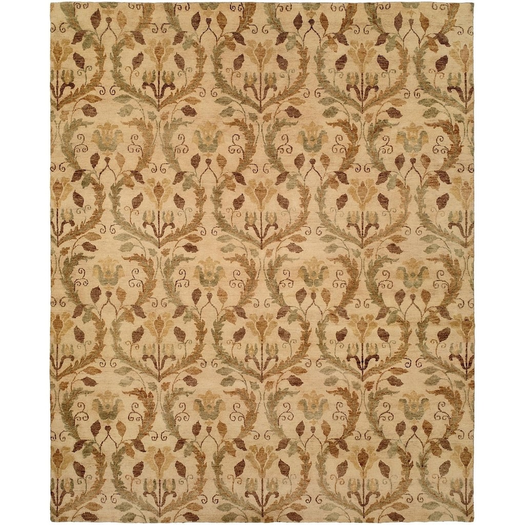 Royal Manner Derbyshire Warm Sand Hand-knotted Area Rug