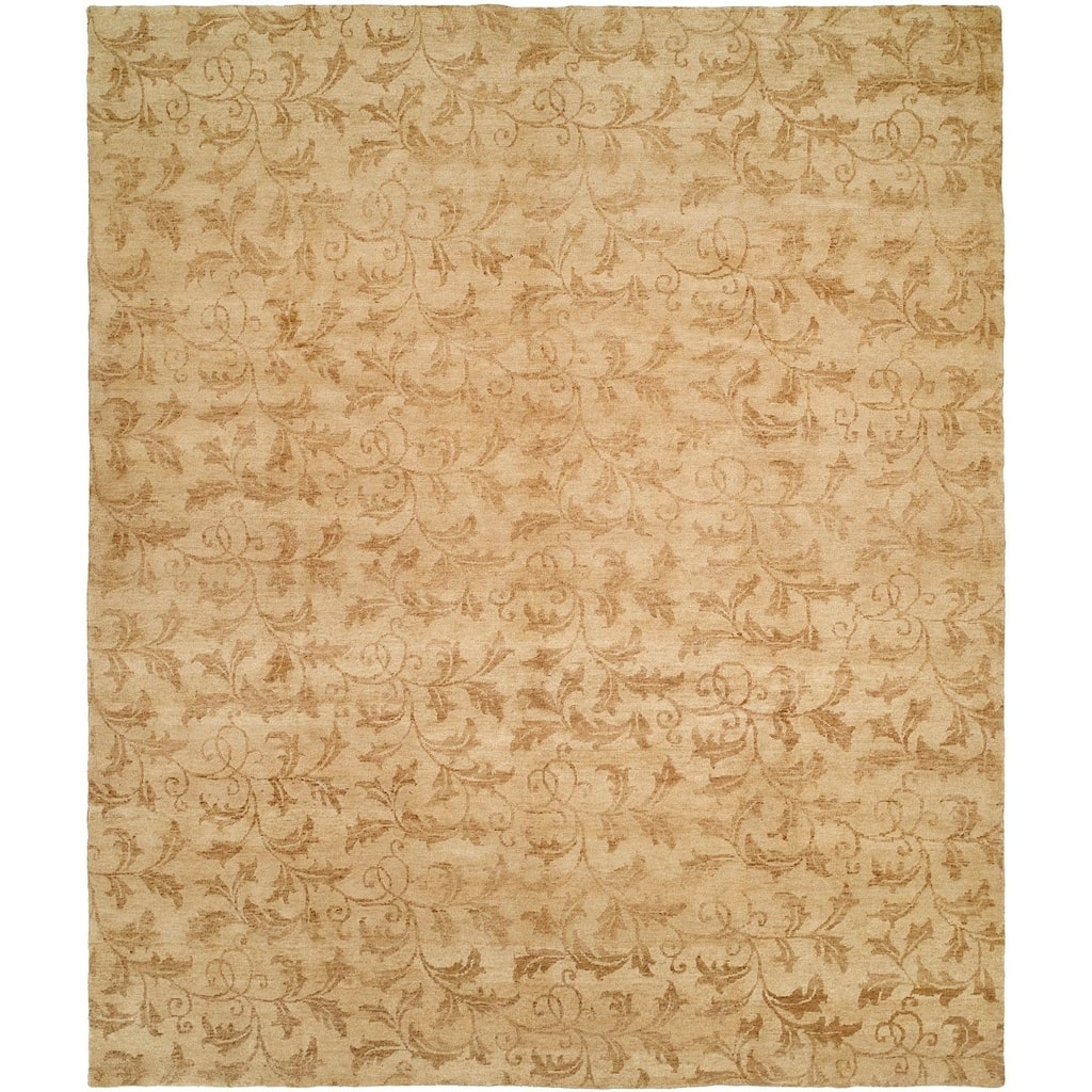 Royal Manner Derbyshire Beige Hand-knotted Area Rug
