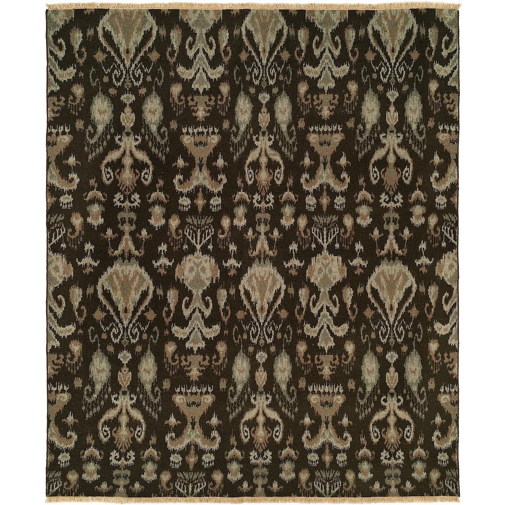 Soumak Natural Walnut Hand-knotted Soumak Area Rug