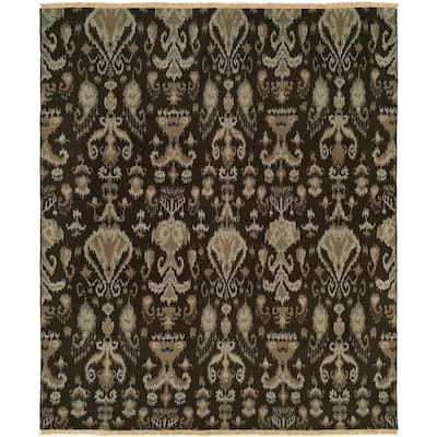 Soumak Natural Walnut Hand-knotted Soumak Area Rug