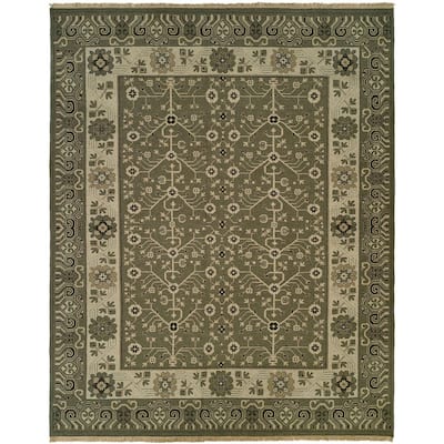 Soumak Natural Stone Hand-knotted Soumak Area Rug