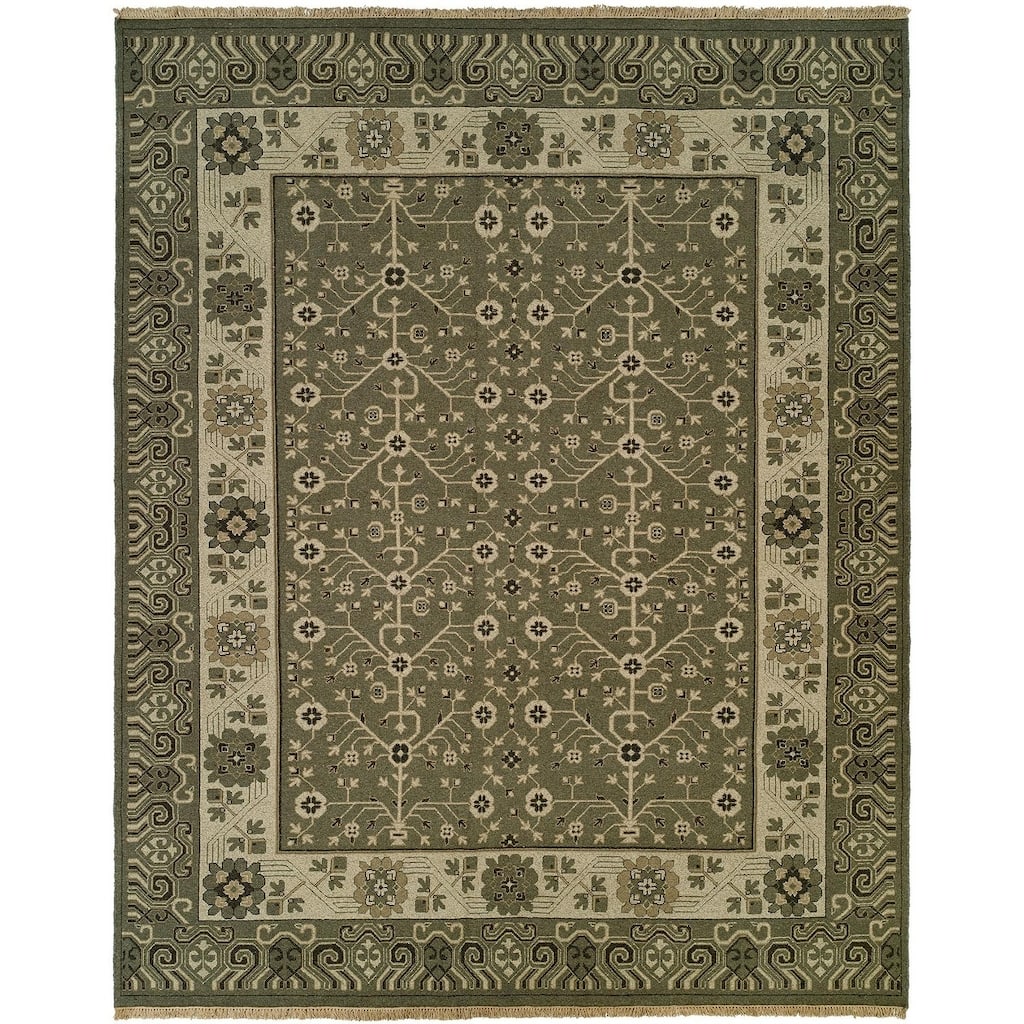Soumak Natural Stone Hand-knotted Soumak Area Rug