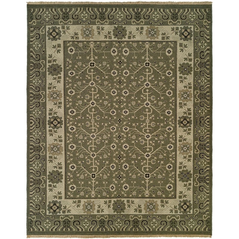 Soumak Natural Stone Hand-knotted Soumak Area Rug