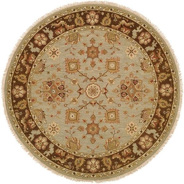 Soumak Light Blue / Brown Hand-knotted Soumak Area Rug