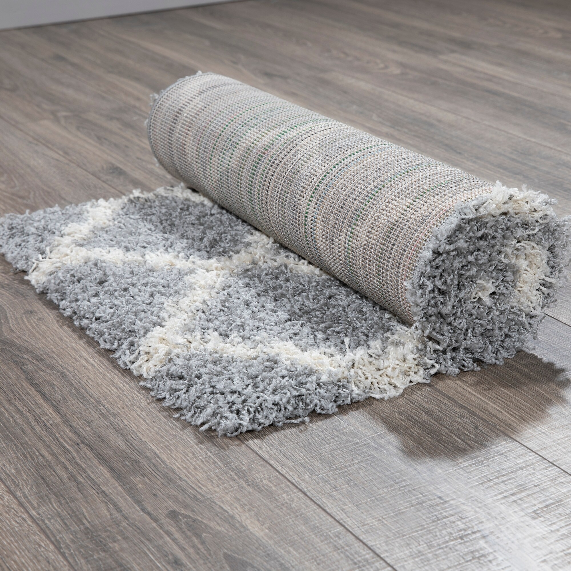 20 X411 Grey Moroccan Trellis Sweethome Stores Cozy2273 2x5 Shaggy Rug Area Rugs