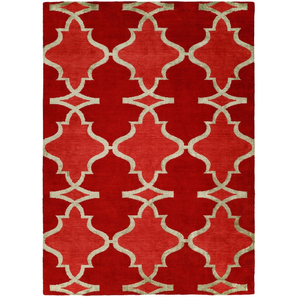 Portfolio Red Hot Handmade Area Rug