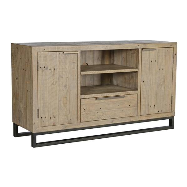 Shop Norton Reclaimed Pine 1 Drawer 2 Door Media Cabinet By Kosas