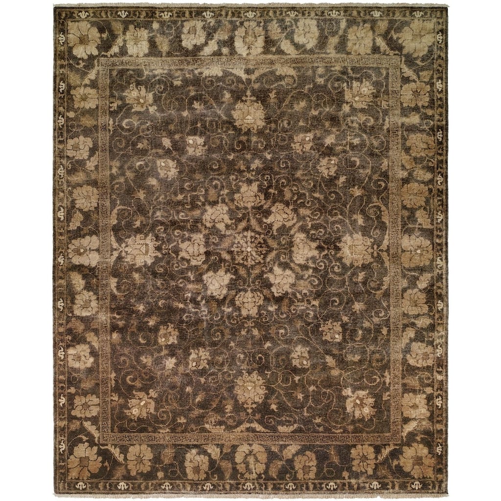 Antalya French Roast Hand-knotted Area Rug