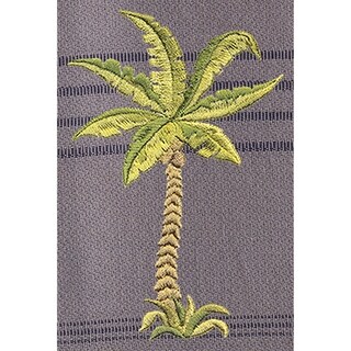 Embroidered Palm Tree Turkish Cotton Beach Towel