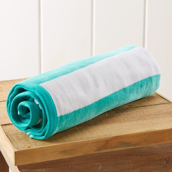 teal beach towel