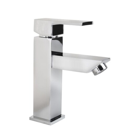 Grace Square Modern Moloc Single Hole Handle Bathroom Grace Square Modern Moloc Single Hole Handle Bathroom Faucet Chrome