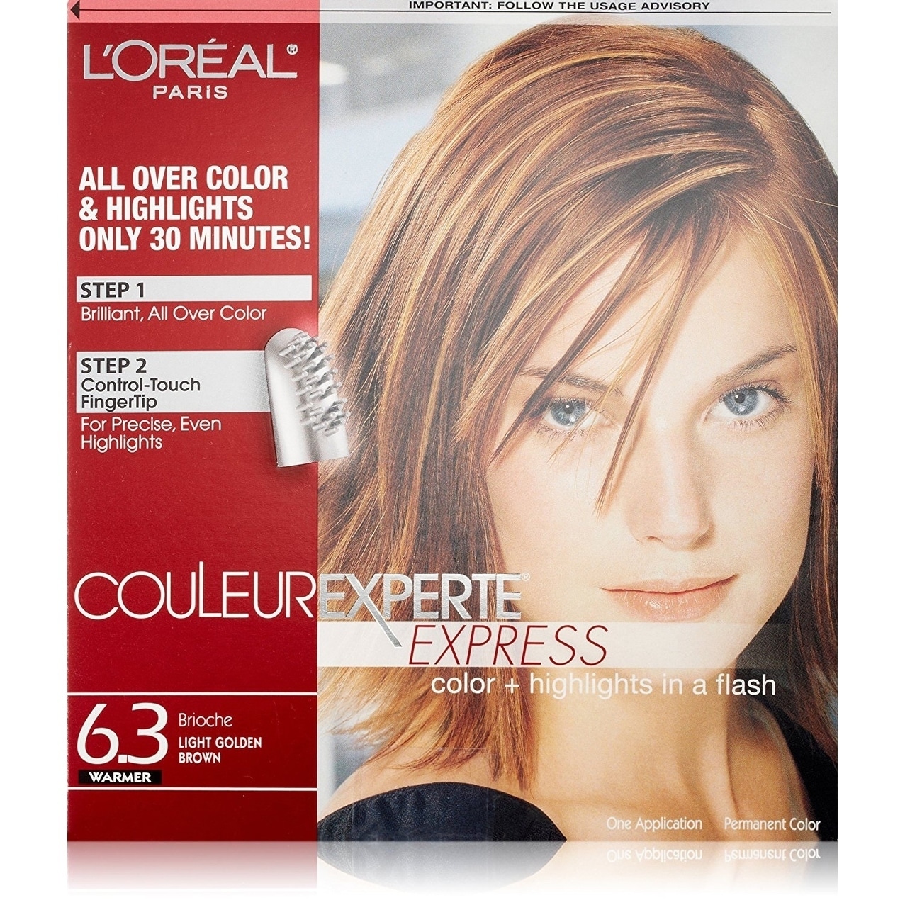 L Oreal Paris Couleur Experte Express Hair Color Highlights Permanent 6 3 Warmer Brioche Light Golden Brown