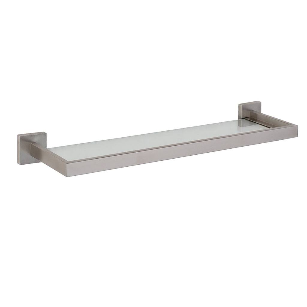 Maykke TriBeCa Bathroom Floating Glass Wall Shelf